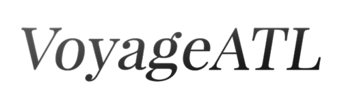 VoyageATL logo on a black background